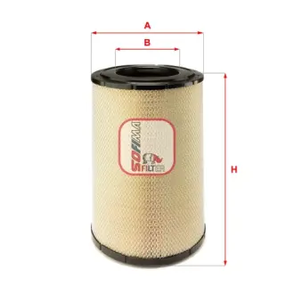 Air filter, primary. Фильтр воздушный, основной. Фільтр повітряний, первинний SOFIMA S7286A