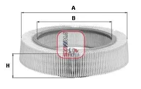 Фильтр воздушный. Фільтр повітряний. Air filter SOFIMA S7360A