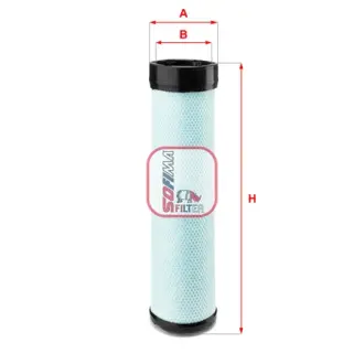 Air filter, by-pass. Фильтр воздушный, запасный SOFIMA S7407A