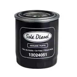 Фильтр масляный, накручиваемый. Фільтр масляний, накручуваний. Oil filter, Spin-On SOLE DIESEL 18024051