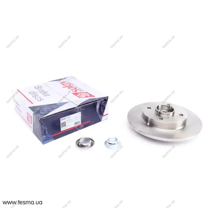 Диск гальмівний (задній) Citroen C4 II/Peugeot 308 08- (249х9) (+ABS) (з підшипником) SOLGY 208026 (фото 1)
