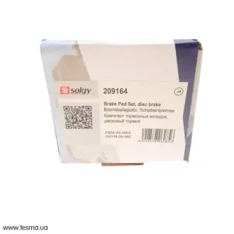 Колодки гальмівні (задні) Mazda 6 02-13/Mazda 323 91-04/626 III/V/RX-7 84-02 SOLGY 209164