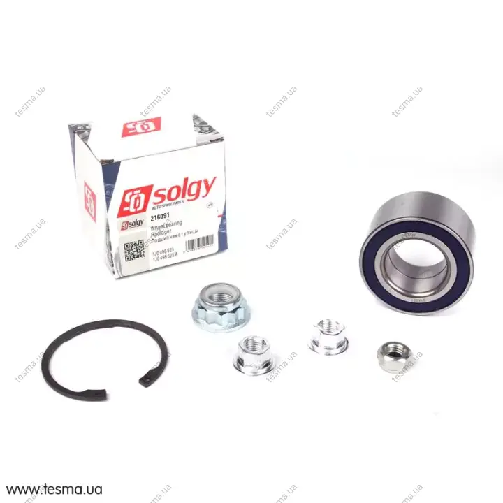 Підшипник маточини (передньої) Skoda Octavia -03/VW Bora/Golf IV/Amulet (40x74x40) (к-кт) SOLGY 216091 (фото 1)