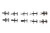 Кліпса кріплення опори капота (к-кт 10шт) MB C-class (W205)/E-class (W213)/Sprinter (W907) 14- SOLGY 303040 (фото 1)
