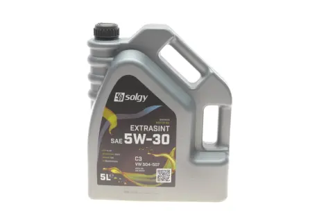 Олива 5W30 EXTRASINT C3 VW 504.00/507.00 (5L) (API SN/CF/BMW LL-04/MB 229.51/PORSCHE C30) SOLGY 504022