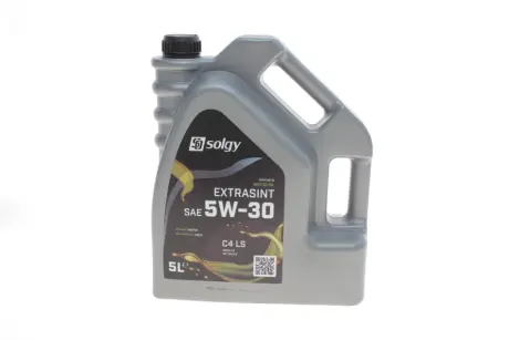 Олива 5W30 EXTRASINT C4 LS (5L) (RN 0720/MB226.51/API SN/CF/ACEA C4 сумісний A3/B4) SOLGY 504026