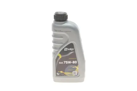 Олива 75W80 TRANSMISSION (1L) (API GL-4 /MB235.10/GM 1940182/FORD WSD M2C200-D) SOLGY 504035