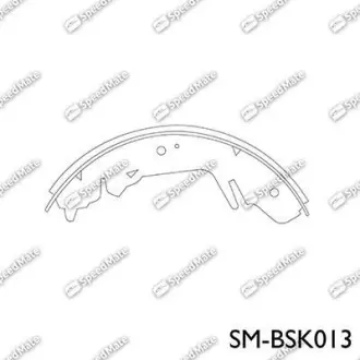Колодки тормозные барабанные SPEEDMATE SMBSK013