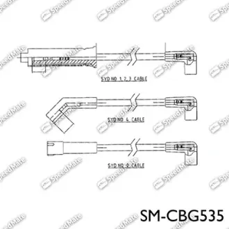 Провод высоковольтный компл. SPEEDMATE SMCBG535