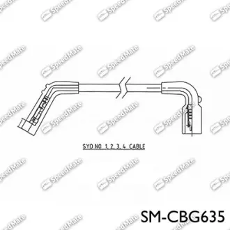 Провод высоковольтный компл. SPEEDMATE SMCBG635