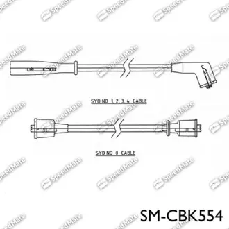 Провод высоковольтный компл. SPEEDMATE SMCBK554