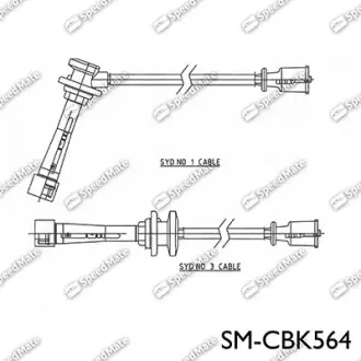 Провод высоковольтный компл. SPEEDMATE SMCBK564
