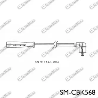 Провод высоковольтный компл. SPEEDMATE SMCBK568