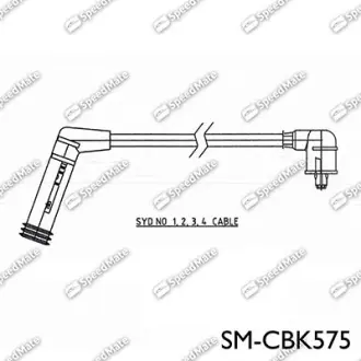 Провод высоковольтный компл. SPEEDMATE SMCBK575