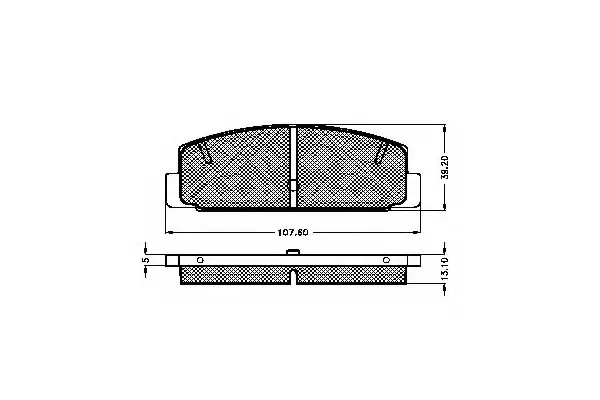 Комплект тормозных колодок, дисковый тормоз SPIDAN 31092 (фото 1)