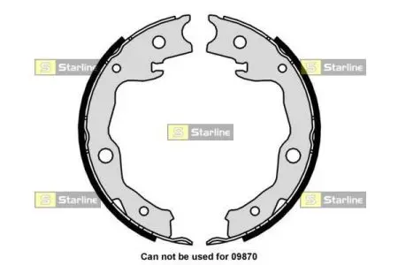 Гальмівні колодки барабанні STARLINE BC 01034
