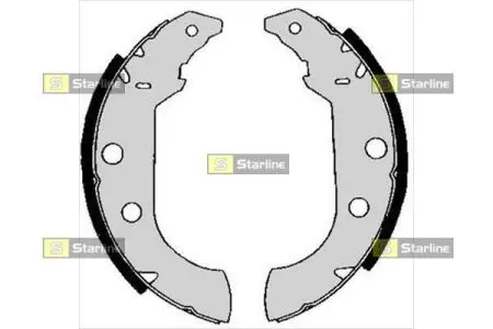 Гальмівні колодки барабанні STARLINE BC 04980