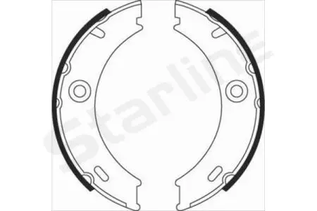 Гальмівні колодки барабанні STARLINE BC 07970