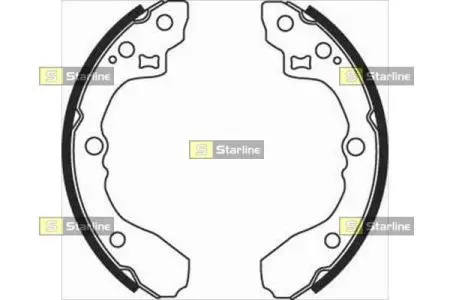 Гальмівні колодки барабанні STARLINE BC 08060