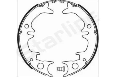 Гальмівні колодки барабанні STARLINE BC08380