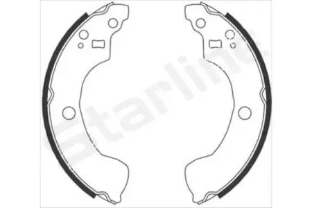 Гальмiвнi колодки барабаннi. к STARLINE BC08870