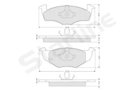 Гальмівні колодки дискові STARLINE BDS006S