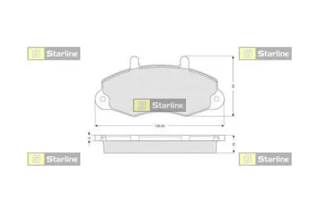 Гальмівні колодки дискові STARLINE BD S039