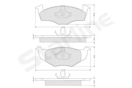 Гальмівні колодки дискові STARLINE BD S118