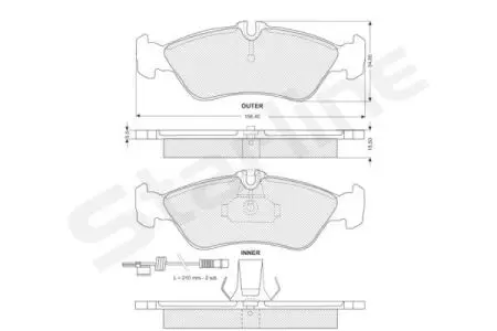 Гальмівні колодки дискові STARLINE BD S138