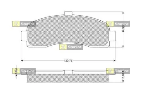 Гальмівні колодки дискові STARLINE BDS189