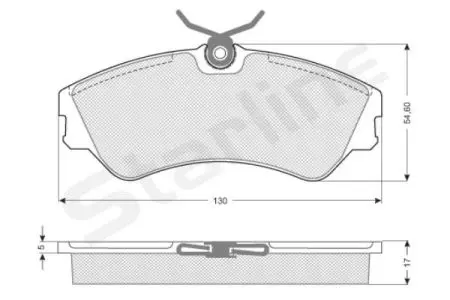 Гальмівні колодки дискові STARLINE BD S298