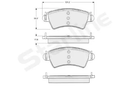 Гальмівні колодки дискові STARLINE BD S316