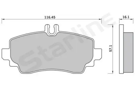 Гальмівні колодки дискові STARLINE BD S369