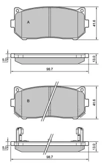Гальмівні колодки дискові STARLINE BDS400