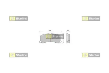 Гальмівні колодки дискові STARLINE BDS413