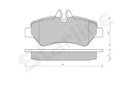 Гальмівні колодки дискові STARLINE BD S423