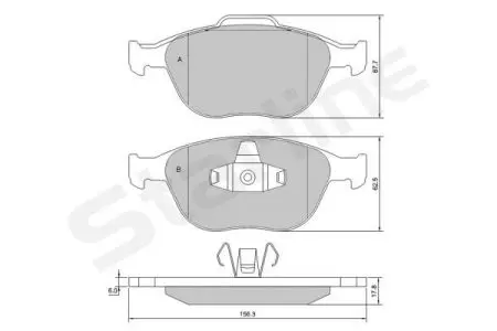 Гальмівні колодки дискові STARLINE BD S428