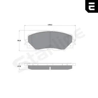 Гальмівні колодки дискові STARLINE BD S592