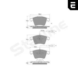Колодки тормозные дисковые STARLINE BDS704