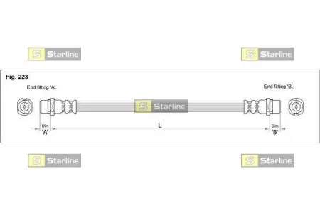 Гальмівний шланг STARLINE HA CC.1275