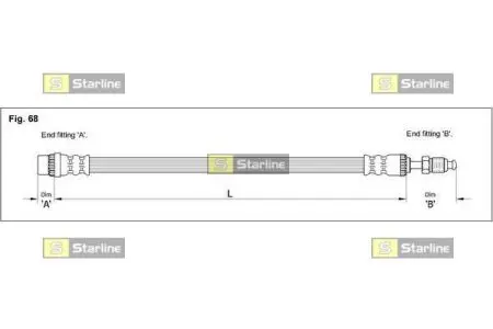 Гальмівний шланг STARLINE HA CE.1233