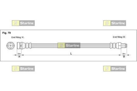 Гальмівний шланг STARLINE HA ST.1012