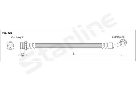 Гальмівний шланг STARLINE HA ST.1078