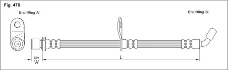 Гальмівний шланг STARLINE HAST1152