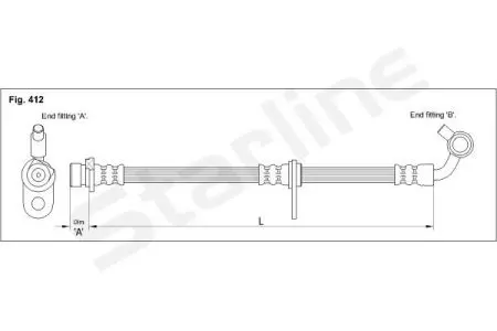 Гальмівний шланг STARLINE HA ST.1241