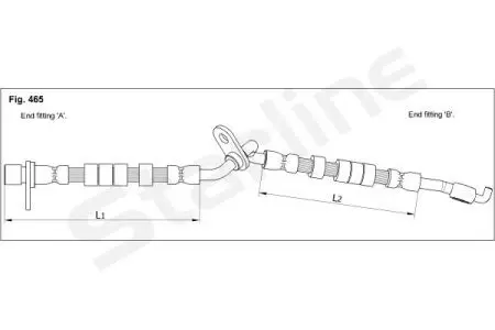 Гальмівний шланг STARLINE HA ST.1250