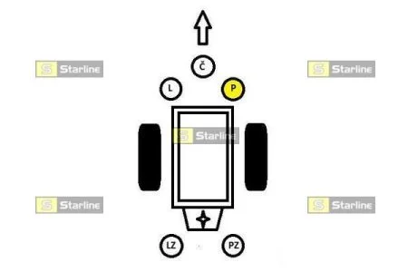 Опора двигуна / КПП STARLINE SM0057