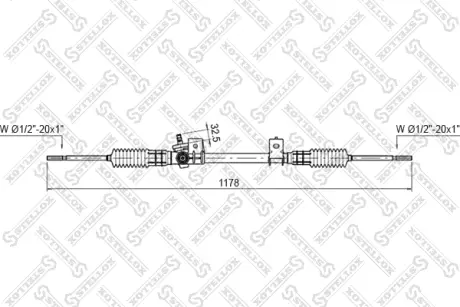 Рейка рульова STELLOX 0035030SX
