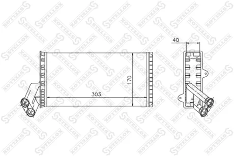 Радіатор опалення салону STELLOX 1035004SX