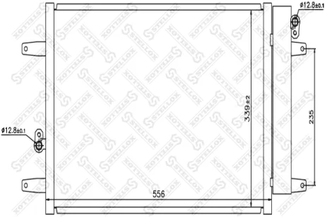 Радіатор кондиціонера STELLOX 1045217SX
